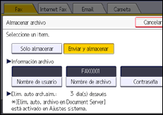 Ilustración de la pantalla panel de mandos