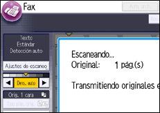 Ilustración de la pantalla panel de mandos