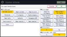 Ilustración de la pantalla panel de mandos