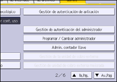 Ilustración de la pantalla panel de mandos