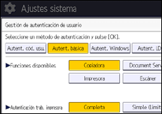 Ilustración de la pantalla panel de mandos