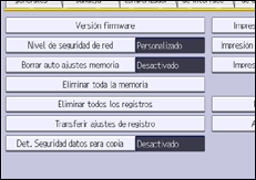 Ilustración de la pantalla panel de mandos