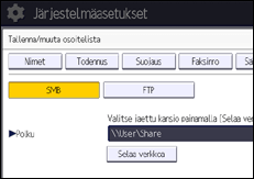 Käyttöpaneelin näyttö
