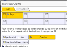 Illustration de l'écran du panneau de commande