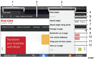 Illustration des modes de modification avec numérotation