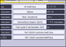 A kezelőpanel ismertetése