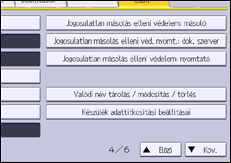A kezelőpanel ismertetése