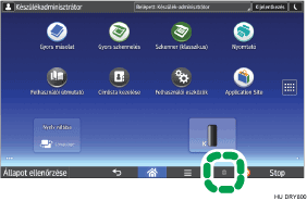 A kezelőpanel ismertetése