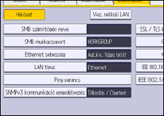 A kezelőpanel ismertetése
