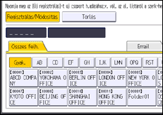 A kezelőpanel ismertetése