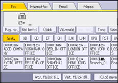 A kezelőpanel ismertetése