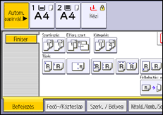 A kezelőpanel ismertetése