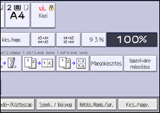 A kezelőpanel ismertetése
