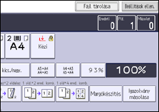 A kezelőpanel ismertetése