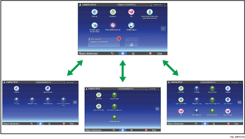 A [Kezdőképernyő] személyre szabásának bemutatása