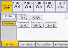 Illustrazione della schermata sul pannello di controllo