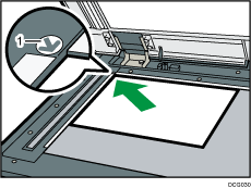 Illustrazione numerata vetro di esposizione