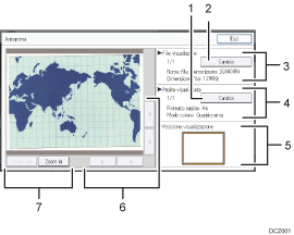 Illustrazione numerata pannello di controllo