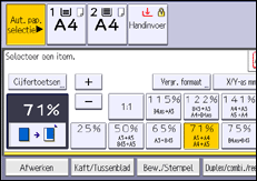 Afbeelding van bedieningspaneel