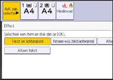 Afbeelding van bedieningspaneel