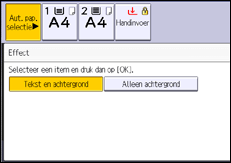 Afbeelding van bedieningspaneel