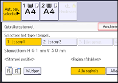 Afbeelding van bedieningspaneel