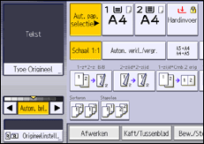 Afbeelding van bedieningspaneel