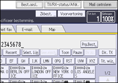 Afbeelding van bedieningspaneel