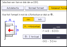Afbeelding van bedieningspaneel