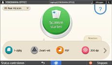 Afbeelding van bedieningspaneel