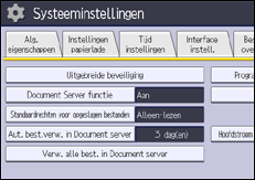 Afbeelding van bedieningspaneel