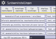 Afbeelding van bedieningspaneel