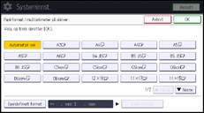 Illustrasjon av betjeningspanelet