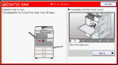 Illustrasjon av betjeningspanelet