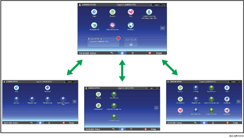 Illustrasjon av tilpasning av [Startskjerm]