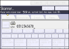 Illustrasjon av betjeningspanelet