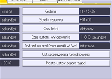 Ilustracja ekranu panela operacyjnego