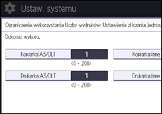 Ilustracja ekranu panela operacyjnego