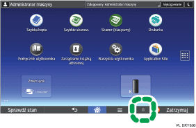 Ilustracja ekranu panela operacyjnego