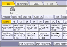 Ilustracja ekranu panela operacyjnego