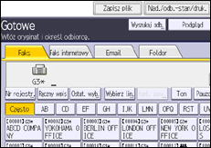 Ilustracja ekranu panela operacyjnego