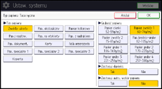 Ilustracja ekranu panela operacyjnego