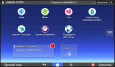 Ilustracja ekranu panela operacyjnego