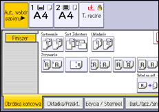 Ilustracja ekranu panela operacyjnego