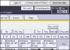 Bild av användarpanelens skärm