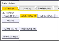 Bild av användarpanelens skärm