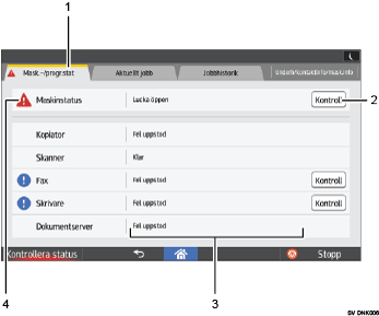 Bild av användarpanel (numrerade detaljer)