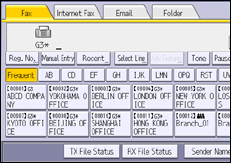 ภาพแสดงหน้าจอแผงควบคุม
