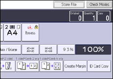 ภาพแสดงหน้าจอแผงควบคุม