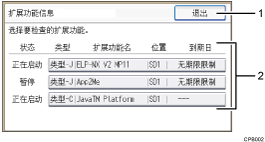 带编号的操作面板屏幕插图